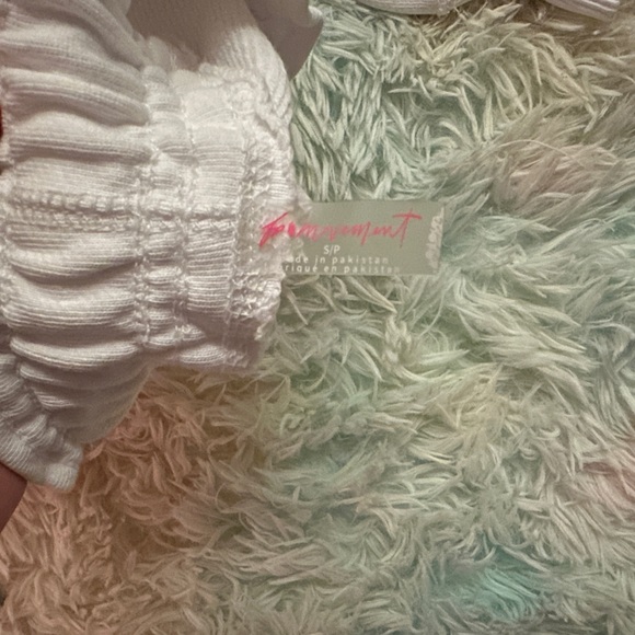 FREE PEOPLE FP Flutter Cropped Joggers White Size Small - Picture 7 of 8